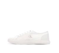 Calvin Klein Homme Ess Vulc Low MG Canvas Ym0Ym01209 Bas, White (Triple Bright White), 46 EU