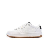 PUMA Mixte Court Classic Lux Sneaker, White Black Gold, 41 EU