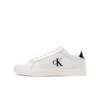 Calvin Klein Baskets Cupsole Homme avec Logo, Multicolore (Bright White/CK Black), 44