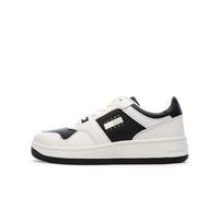 Tommy Jeans Baskets Cuvette Homme Retro Basket Tumble Basses, Blanc (Ecru), 44