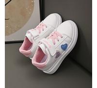 Baskets blanches polyvalentes pour filles en grande taille, chaussures plates décontractées bicolores, baskets mode, il est recommandé d'acheter une taille au-dessus EUR34,EUR35,EUR36,EUR37,EUR25,EUR2