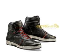 Baskets Bottines Moto Noires Stylmartin Iron En Cuir Hydrofuge