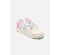 Baskets Calvin Klein BASKET CUPSOLE LACEUP MIX LTH WN pour Femme 39 Blanc