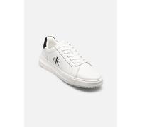 Calvin Klein Baskets Homme Chunky Mono en Cuir, Blanc (Bright White/Black), 43
