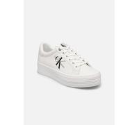 Baskets Calvin Klein VULC FLATFORM LACEUP LOW LTH pour Femme 39 Blanc