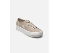 Baskets Calvin Klein VULC FLATFORM LOW CV pour Femme 37 Beige