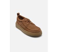 Clarks Homme Polden MOC Derby, Cola Suede, 40 EU