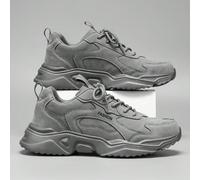 Baskets classiques noires pures à lacets épaisses pour hommes, baskets de sport décontractées confortables et polyvalentes pour un usage quotidien pour les adolescents, chaussures de couple EUR36,EUR3