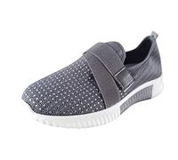 Baskets Compensées Femme Plateforme Basket De Marche Mode Et Sport Amortissement Accru sans Talon Femmes Soulagement des Pieds Shoes pour Plats Larges