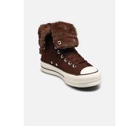 Baskets Converse Chuck Taylor All Star Fold-Over Lift Platform X-Hi Faux Fur pour Femme 37 1/2 Marron