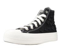 Baskets Converse Chuck Taylor All Star Lift 3D Flowers - Noir - Textile - Lacets - Femme/Homme 39,5