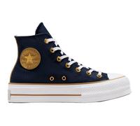Baskets Converse Chuck Taylor All Star Lift Platform Herringbone Stripe, Bleu, Femme 36 1/2