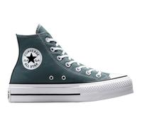 Converse Chuck Taylor all Star Lift Chaussures Femme Modèle Platform A12596C Baskets Mid en Toile Vert, vert, 38 EU