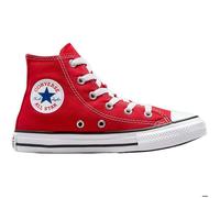 Converse Baskets montantes All Star bébé mixte rouge en toile, lacets blancs 23