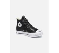 Basket - Converse - Montante Platform - Noir - Cuir - Lacets - Plateau 36 1/2