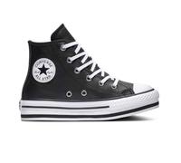 Baskets Converse Plate-forme Eva Hi Fille - Noir Blanc 27
