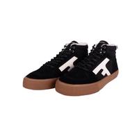 Baskets coton suède Faguo Walnut Mid - Homme - Noir - Textile - Plat - Lacets 43