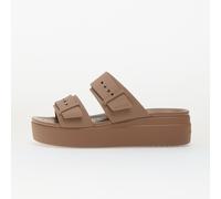 Crocs Sandales Brooklyn Buckle Low Wedge Femme Latte Taille 41/42 EU