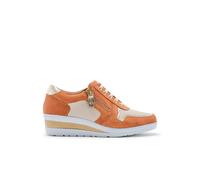 Baskets cuir à aérosemelle® femme Pédiconfort Orange 36