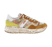 Baskets cuir Cetti jaune - CETTI - Femme - Lacets - Compensé 40