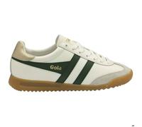 Gola Chaussures Femme Torpedo - Baskets En Cuir Crème Et Vert - 39