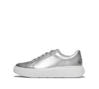 Baskets cuir mÃ©tallisÃ© femme FitFlop Rtg ArgentÃ© 39