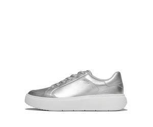 Baskets cuir mÃ©tallisÃ© femme FitFlop Rtg ArgentÃ© 42
