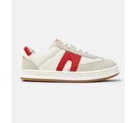 Baskets Cuir Runner Four Kids Blanc Beige Rouge 36