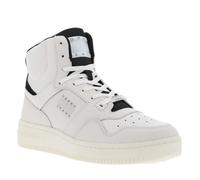 Baskets cuir talon plat - TOMMY JEANS - Homme - Blanches - Cuir - Lacets - Plat 44