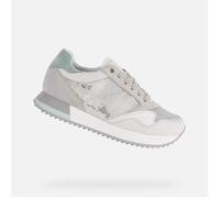 Baskets D DORALEA - GEOX - Homme - Gris - Argent - Lacets - Plat - Cuir 36