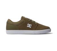 DC Shoes Baskets Crisis 2 en Cuir pour Homme, Olive White, 44 EU