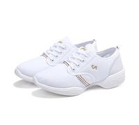 Baskets de danse pour femme,Baskets Moderne Jazz,Chaussures de Jazz Femme à Lacets Baskets,Baskets de Danse Semelles Divisée,Chaussure de Jazz Gymnastique Yoga,Pour Fitness Gym Danse Hip Hop