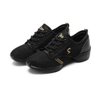 Baskets de danse pour femme,Baskets Moderne Jazz,Chaussures de Jazz Femme à Lacets Baskets,Baskets de Danse Semelles Divisée,Chaussure de Jazz Gymnastique Yoga,Pour Fitness Gym Danse Hip Hop