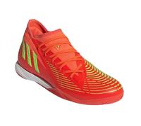 Baskets de football ADIDAS Predator EDGE3 IN Rouge - Homme/Adulte - Synthétique - Lacets 41 1/3