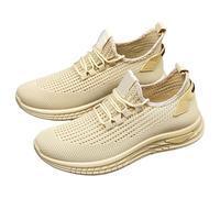 Baskets de marche légères et rembourrées pour homme avec dessus en maille respirante et lacets élastiques réglables à enfiler rapidement pour l'été, les voyages, les loisirs et les activités