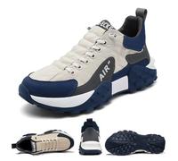Baskets de marche orthopédiques confortables pour homme, chaussures de tennis de marche imperméables à air AIP, chaussures larges et confortables pour la course (10, beige, pour homme, système de