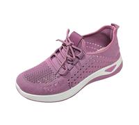 Baskets de marche orthopédiques légères et confortables avec coussin d'air en maille respirante et semelle souple Soutien de la voûte plantaire Chaussures décontractées d'été Fitness infirmière Course