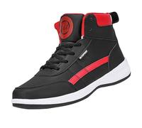 Baskets de marche pour homme - Chaussures de randonnée haut de gamme - Soutien de la voûte plantaire - Lacets - Noir - Semelle intérieure rembourrée - Chaussures de course à pied - Bout large