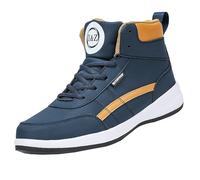 Baskets de marche pour homme - Chaussures de randonnée haut de gamme - Soutien de la voûte plantaire - Lacets - Noir - Semelle intérieure rembourrée - Chaussures de course à pied - Bout large