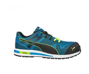 Baskets de sécurité basse BLAZE KNIT LOW S1P HRO SRC bleu/vert P40 PUMA 643060-T.40