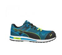 Baskets de sécurité basse BLAZE KNIT LOW S1P HRO SRC bleu/vert P45 - PUMA - 643060-T.45