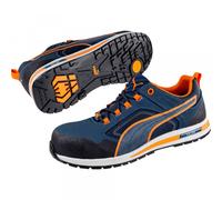 Baskets de sécurité basse CROSSTWIST LOW S3 HRO SRC bleu/orange P39 - PUMA - 643100-T.39