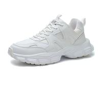 Baskets de Sécurité Femme à Coque Acier - Chaussures de Travail Antidérapantes Légères & Respirantes - pour Chantier, Construction et Métiers Manuels(White,37 EU)