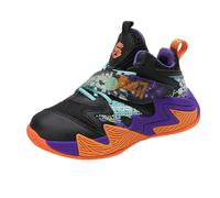 Baskets de sport légères et respirantes pour garçon (Toddle & Little Kid & Big Kids) Baskets hautes pour garçon 27, Noir , 35 EU