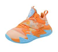 Baskets de sport légères et respirantes pour garçon (Toddle & Little Kid & Big Kids) Baskets hautes pour garçon 27, Orange, 30.5 EU