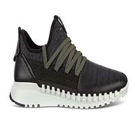 Baskets de sport pour femmes en cuir ECCO Zipflex - Technologie Shock Thru, légères et flexibles, couleur noire 36 36