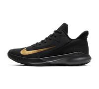 Baskets de sport pour hommes CK1069-002 Nike Precision 4 noir métallisé or
