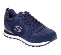 Baskets de ville décontractées Skechers Og 85 - Femme - Bleu marine - Lacets - Textile - Plat 38,5