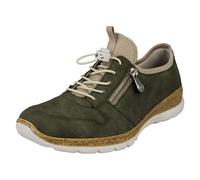 Rieker Baskets basses femme N42G0 - semelle intérieure amovible - vert - Taille 40 EU
