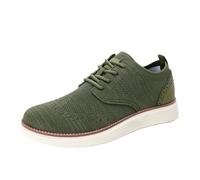 Baskets décontractées pour homme - En maille - Chaussures de marche légères et souples à lacets - Chaussures habillées, vert militaire, 0 UK Wide